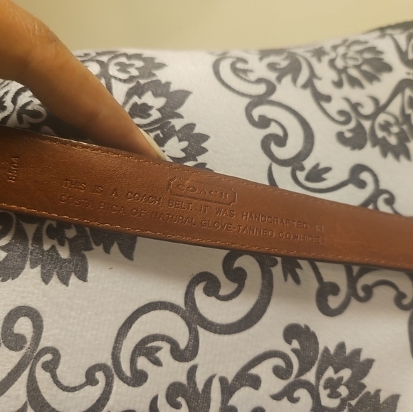 Rare Vintage Coach 8504 Brown Leather Belt – Medium – Made in Costa Rica main image 12